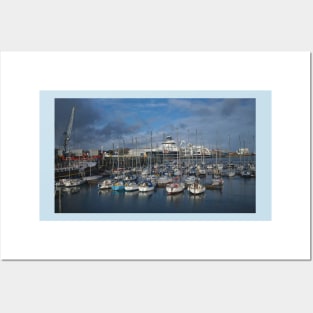 The Marina at Blyth South Harbour, Northumberland Posters and Art